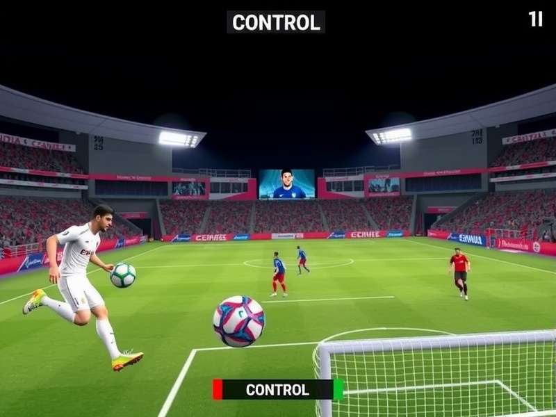 FIFA Sharp Shooters IN gameplay screenshot showing Indian stadium